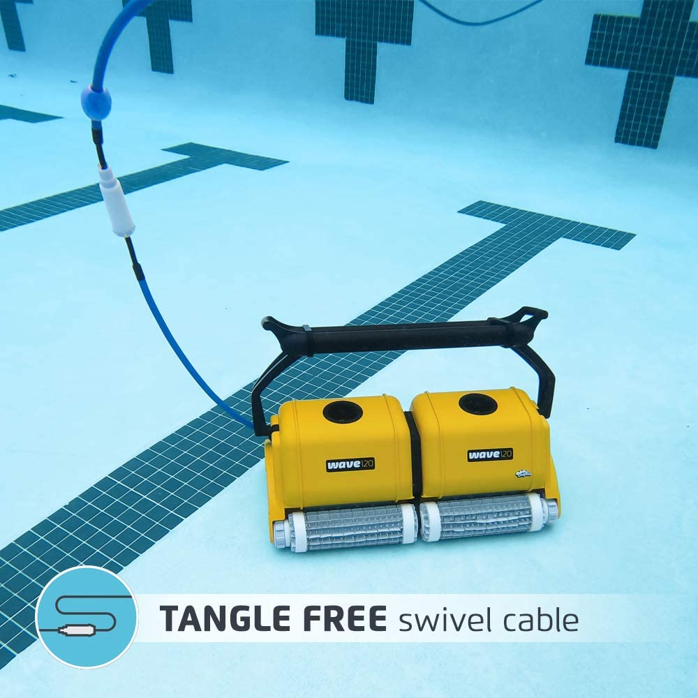 Dolphin Wave 120 tangle-free swivel cable underwater
