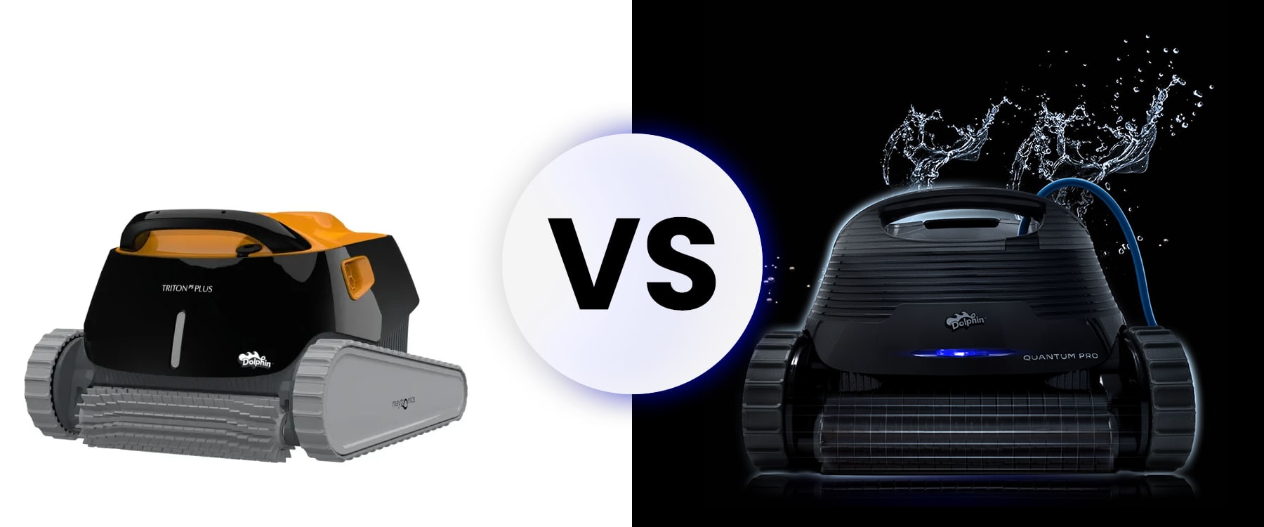 Dolphin Triton PS Plus vs Dolphin Quantum Robotic Pool Cleaner
